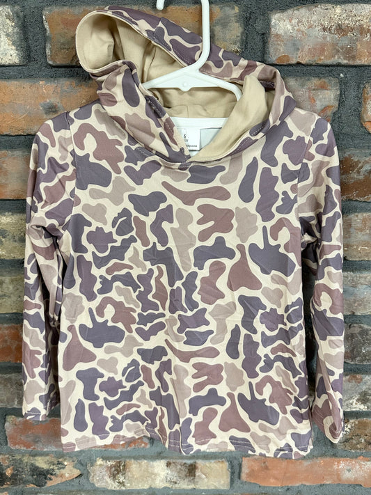 Camo Hooded Pullover