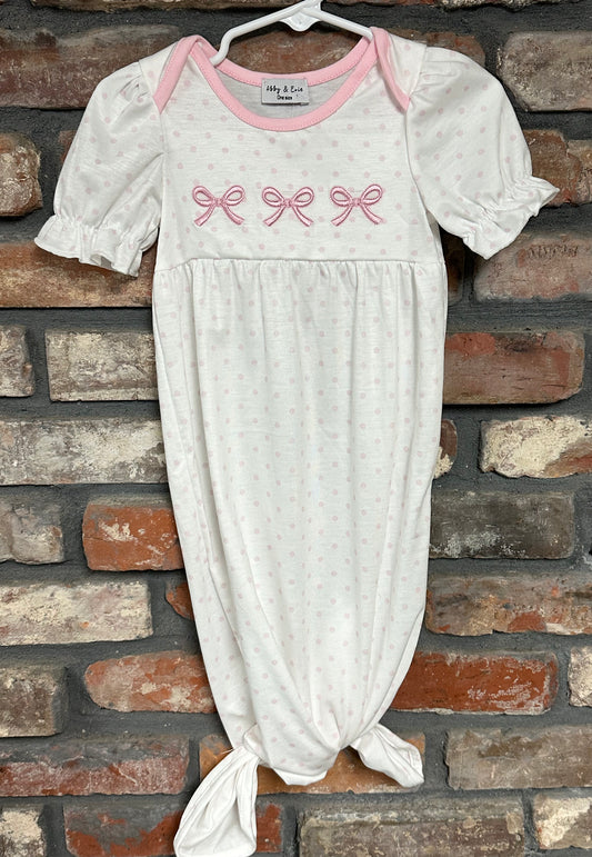White Newborn Gown