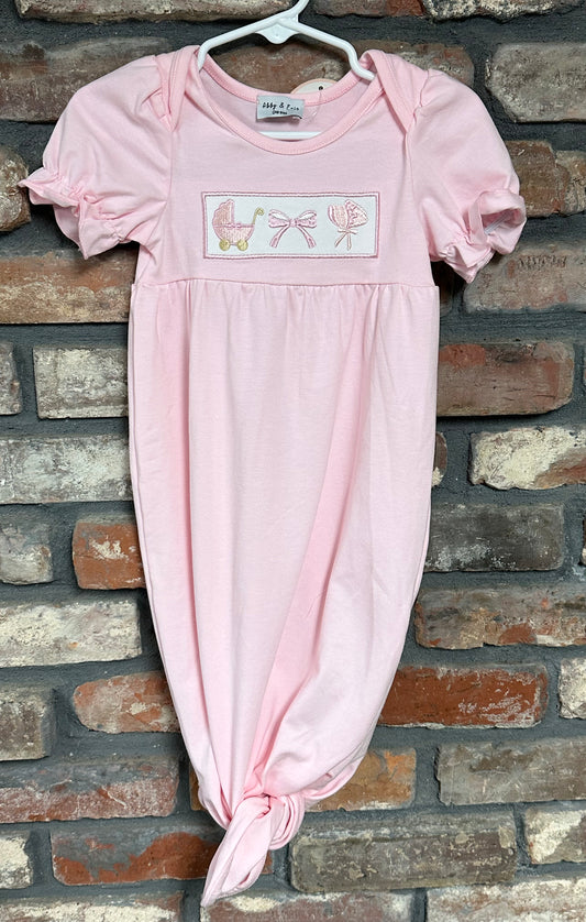 Pink Newborn Gown