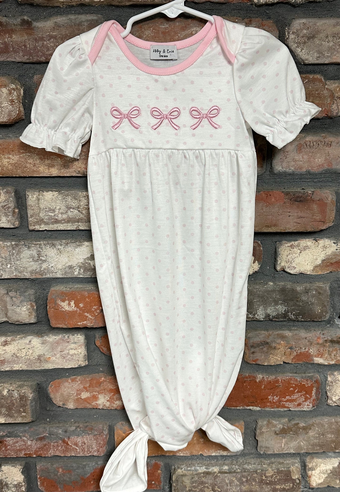 White Newborn Gown
