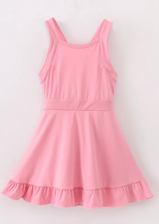 Active Sporty Ruffle Tennis Dress